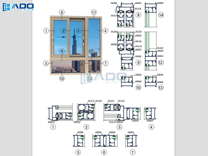 Cửa Xingfa hệ Class A hệ A72