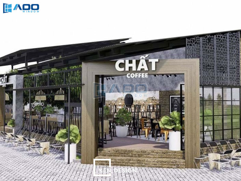 Ứng dụng cửa nhôm kính trong nhà hàng và quán cà phê sang trọng