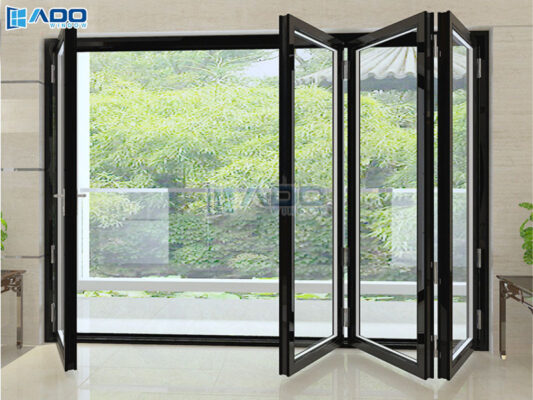 Cửa đi nhôm mở xếp trượt