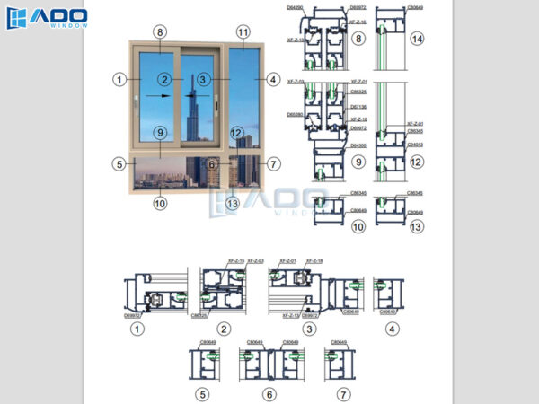 Cửa Xingfa hệ Class A hệ A72